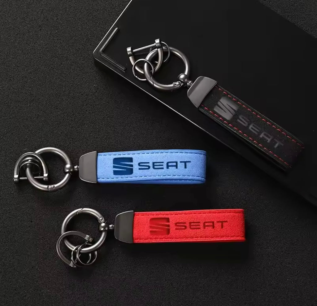 Suede Seat Keychains