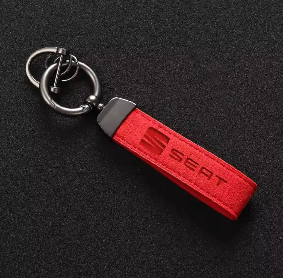 Suede Seat Keychains