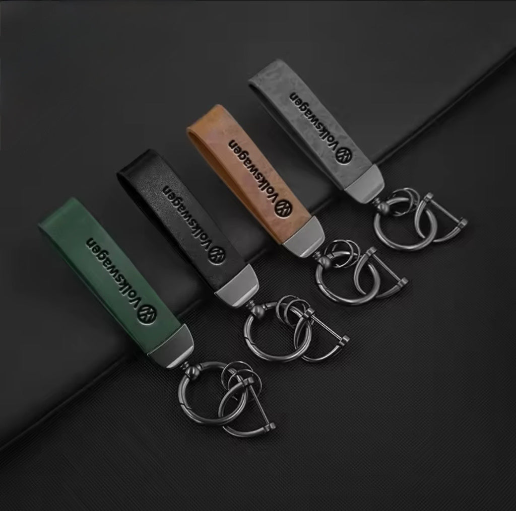 Leather Volkswagen Keyrings