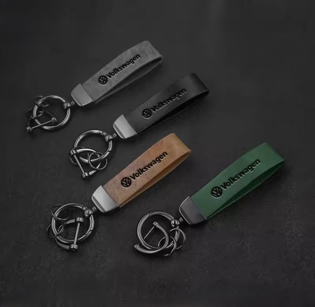 Leather Volkswagen Keyrings