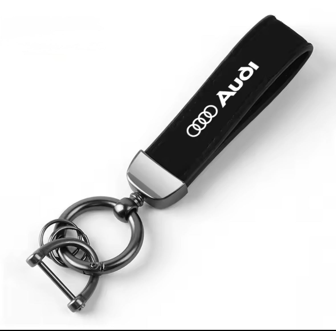 Suede Leather Audi Keyrings