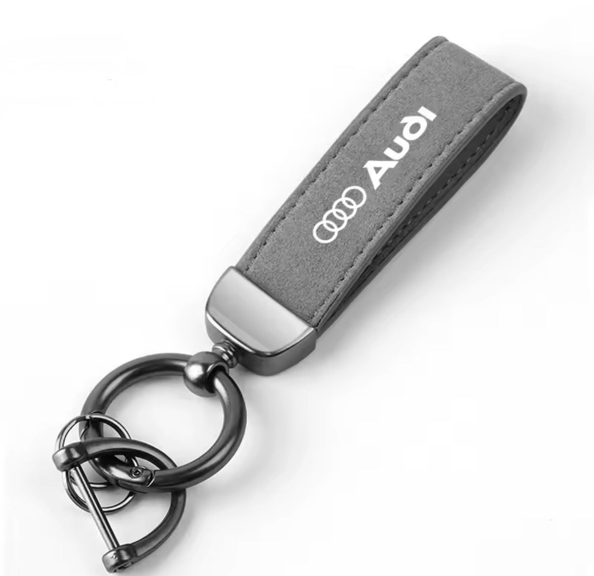 Suede Leather Audi Keyrings
