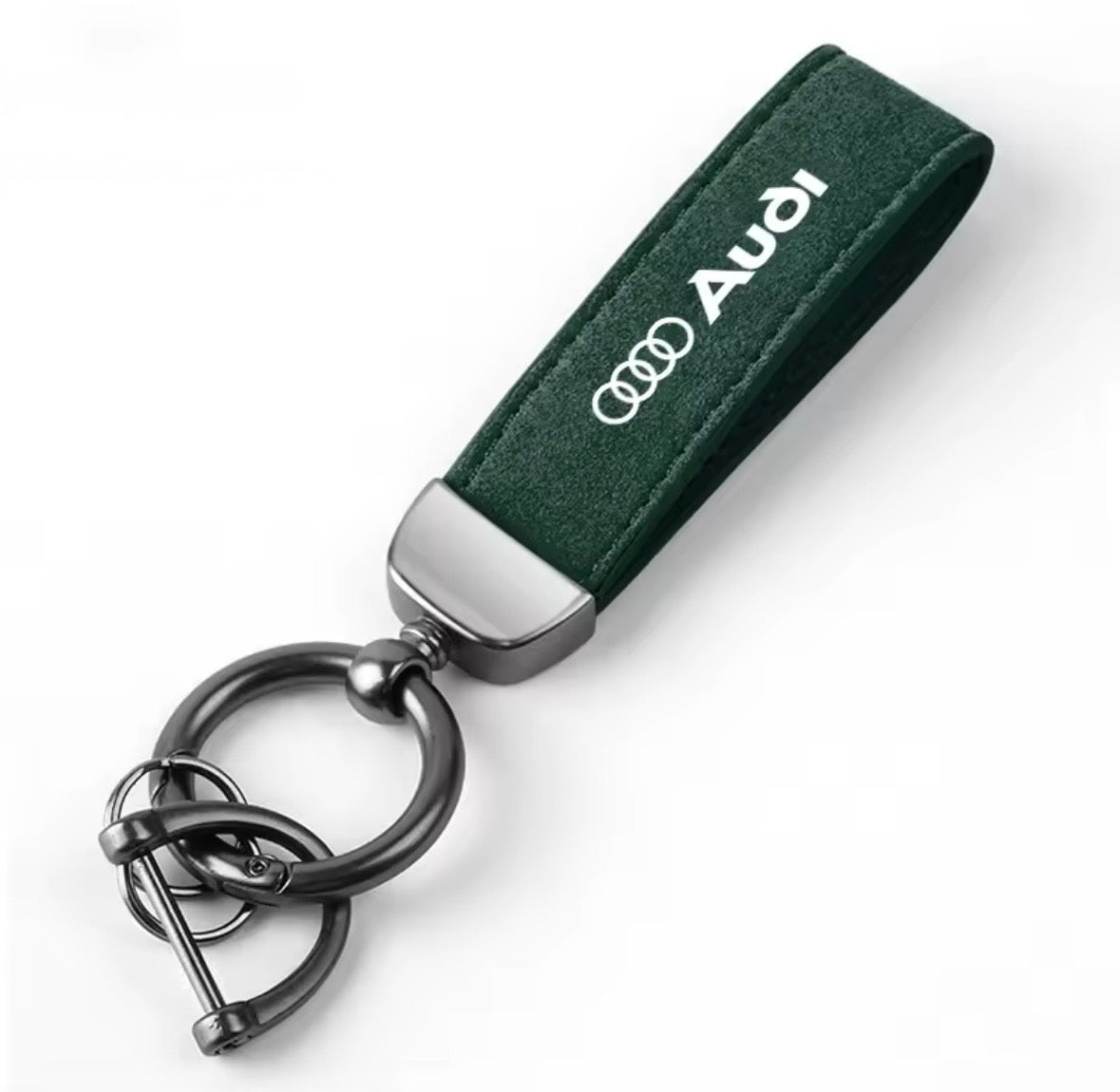 Suede Leather Audi Keyrings