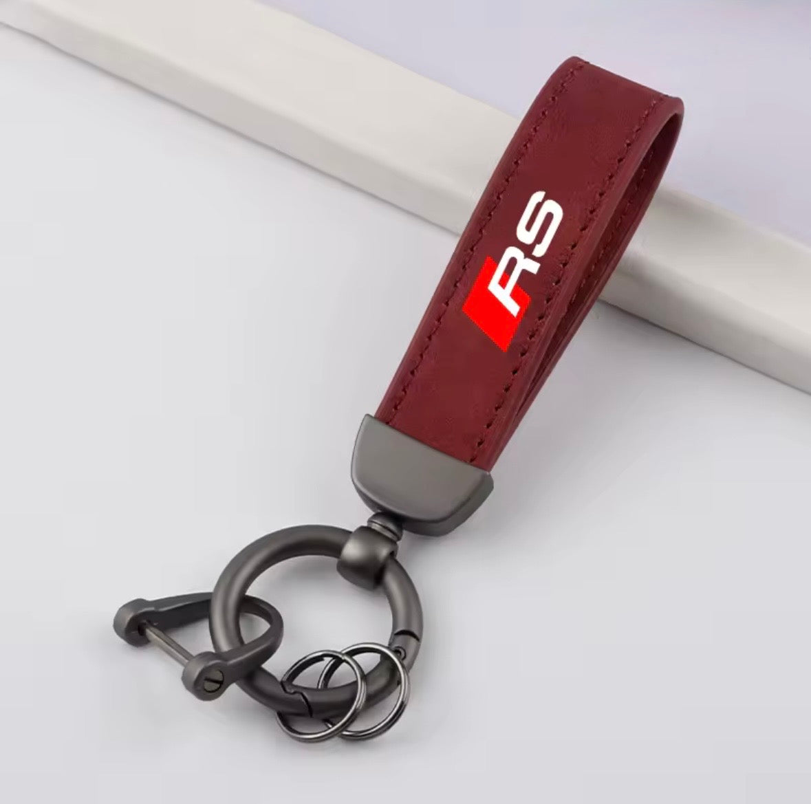 Leather Audi RS Keyrings