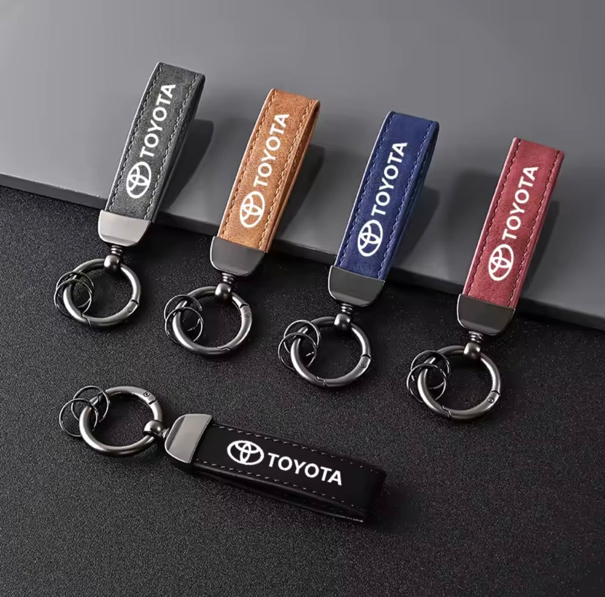 Leather Toyota Keyrings