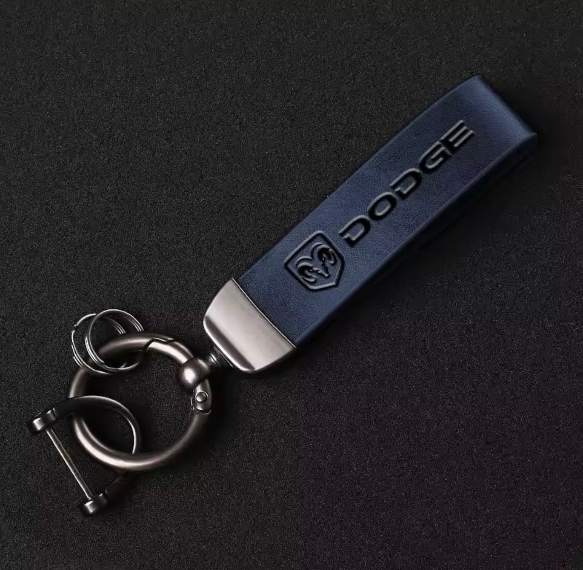 Leather Dodge Keyrings