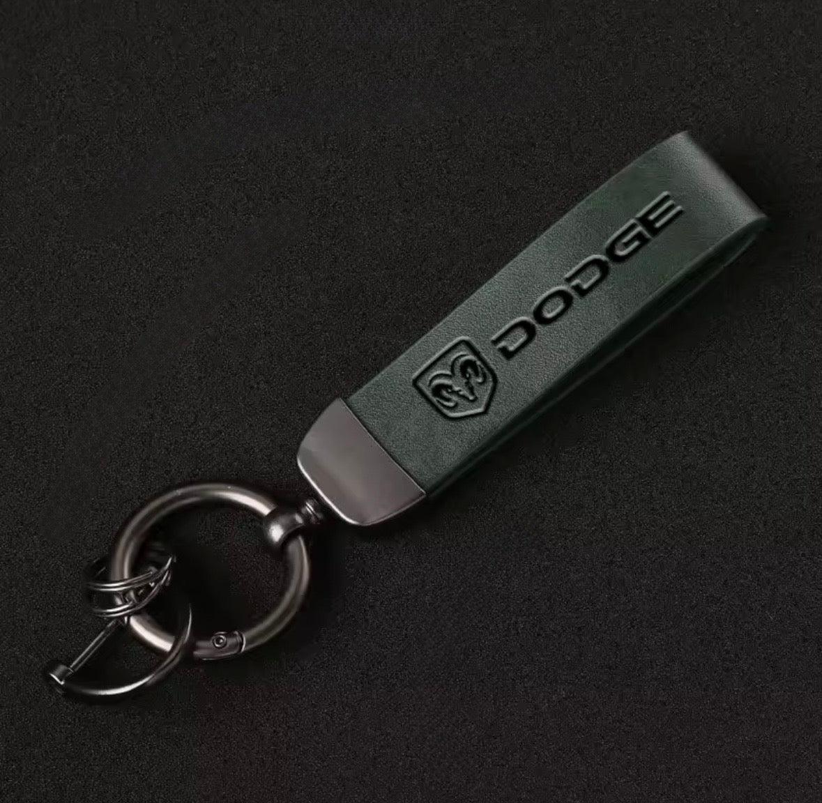 Leather Dodge Keyrings
