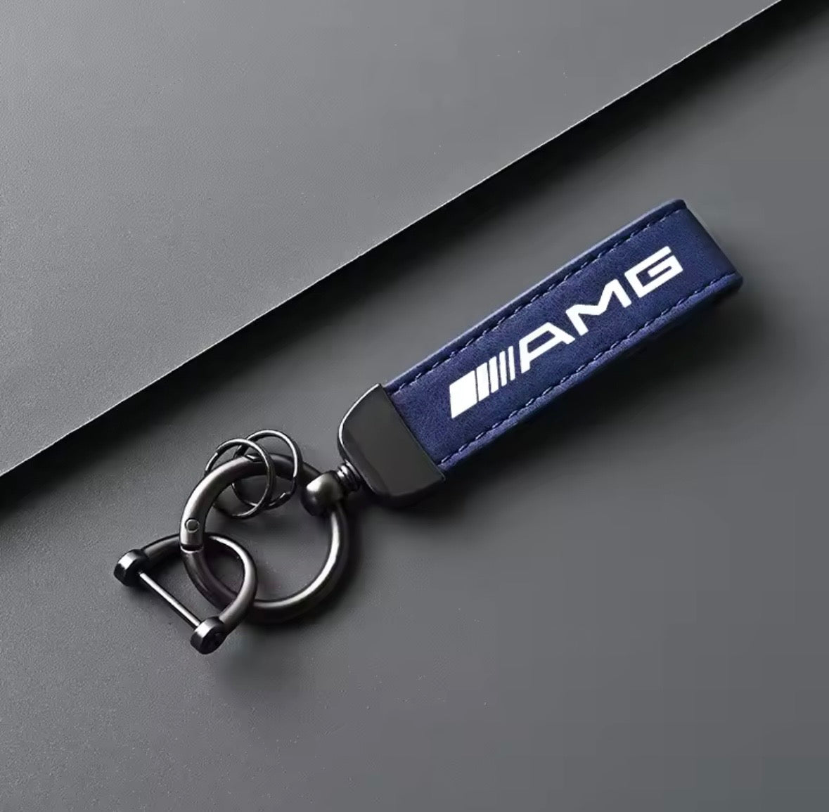 Leather Mercedes AMG Keyrings